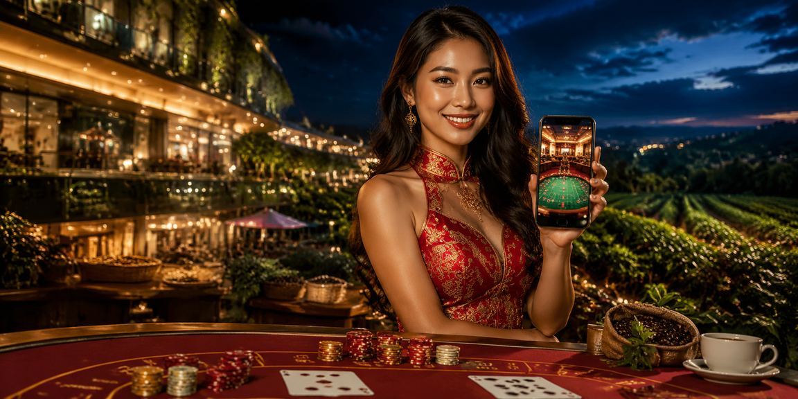 Khung cảnh TP. Hồ Chí Minh về đêm với giao diện casino trực tuyến qs880