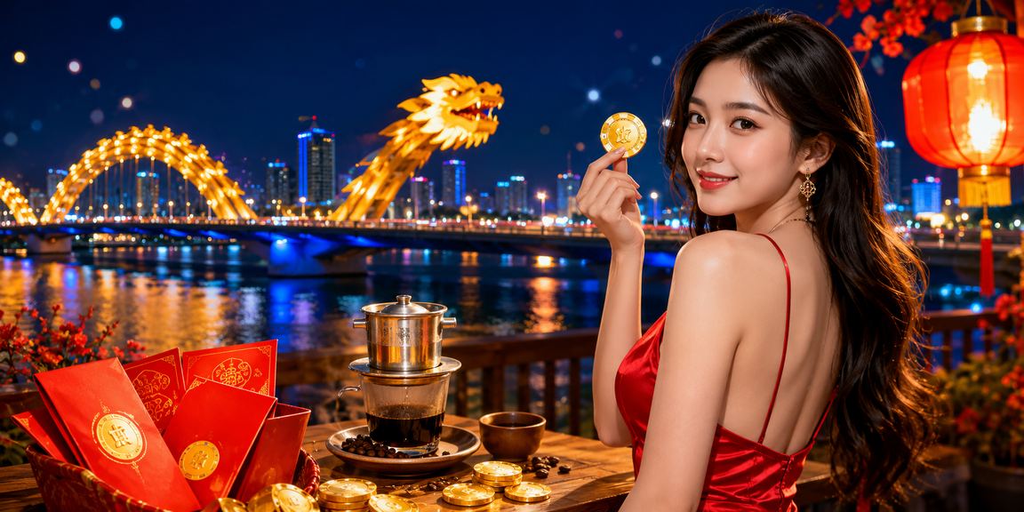 Không khí lễ hội và phong bao đỏ may mắn tại Đà Nẵng gợi liên tưởng đến jackpot