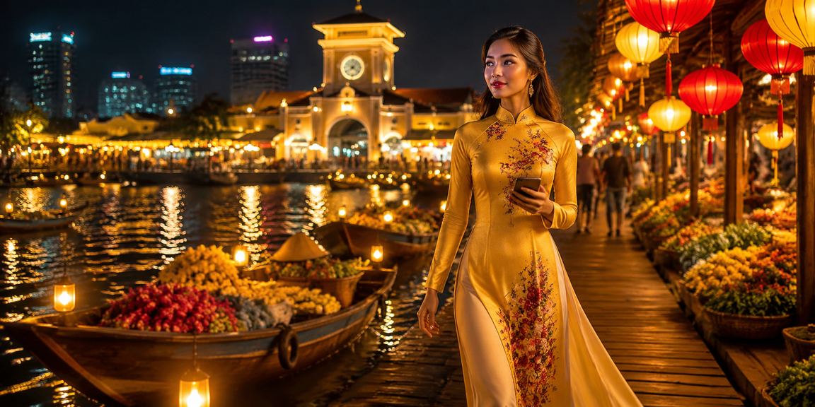 Không khí chợ đêm TP. Hồ Chí Minh với người dùng theo dõi kết quả đặt kèo trực tuyến