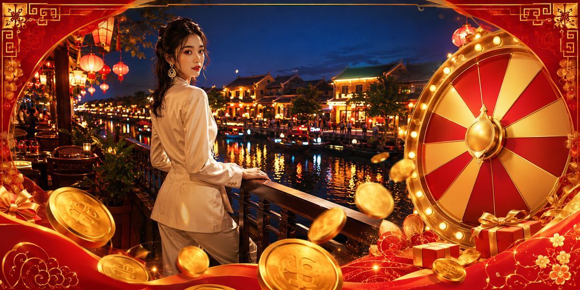 Người dùng tại Hội An chơi roulette trực tuyến trong quán cà phê bên bờ sông