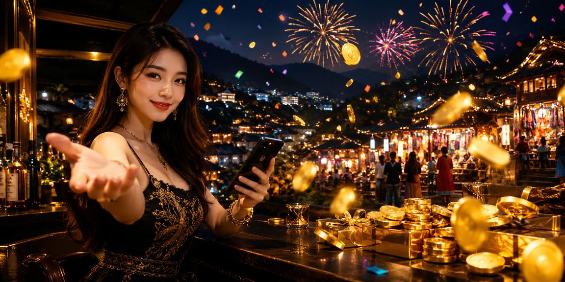 Khung cảnh lễ hội Sapa với người dùng trải nghiệm nền tảng giải trí trực tuyến trên điện thoại